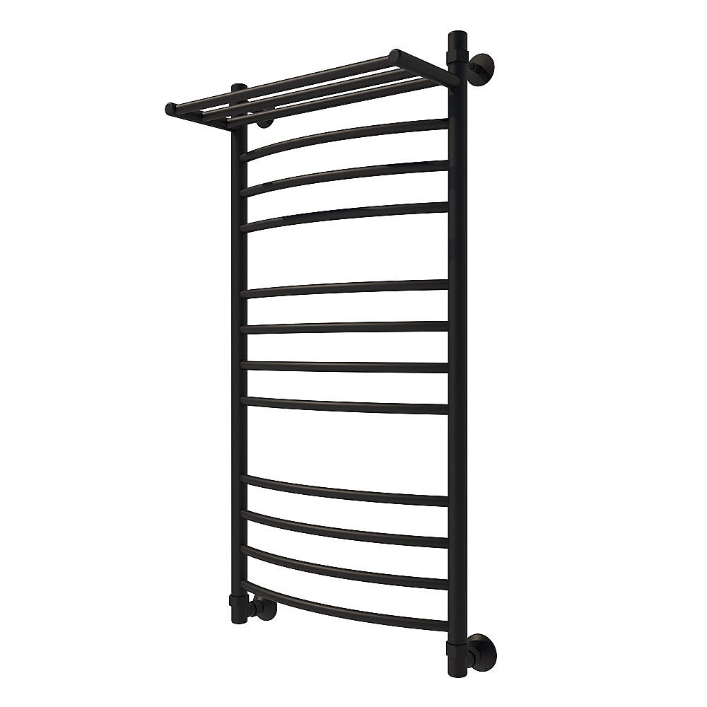 Полотенцесушитель водяной Veconi Nemi-B N10050B-B черный купить в интернет-магазине сантехники Sanbest