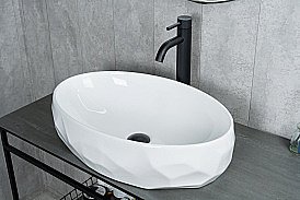 Раковина накладная Gid 9030wx белая купить в интернет-магазине Sanbest