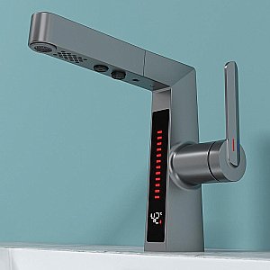 Смеситель для раковины Black&white Sky Day SD3029GM оружейная сталь матовая купить в интернет-магазине сантехники Sanbest