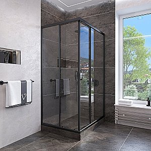 Душевой уголок Veconi Rovigo RV-113B 80x80 прозрачный купить в интернет-магазине Sanbest