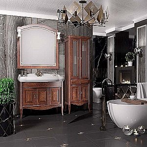 Тумба с раковиной Опадирис Лоренцо 100 светлый орех для ванной в интернет-магазине Sanbest