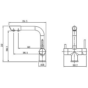 Смеситель для кухни Koller Pool Design Plus DS09000F купить в интернет-магазине сантехники Sanbest