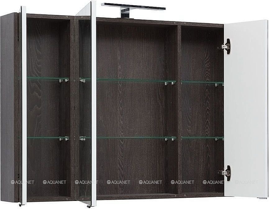 Зеркальный шкаф Aquanet Остин 105 дуб кантербери купить в интернет-магазине сантехники Sanbest