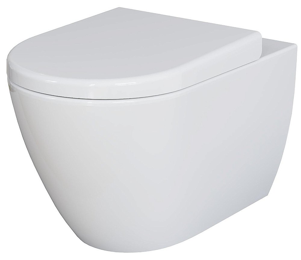 Унитаз подвесной Ambassador Queen 113T20001R безободковый, белый купить в интернет-магазине Sanbest