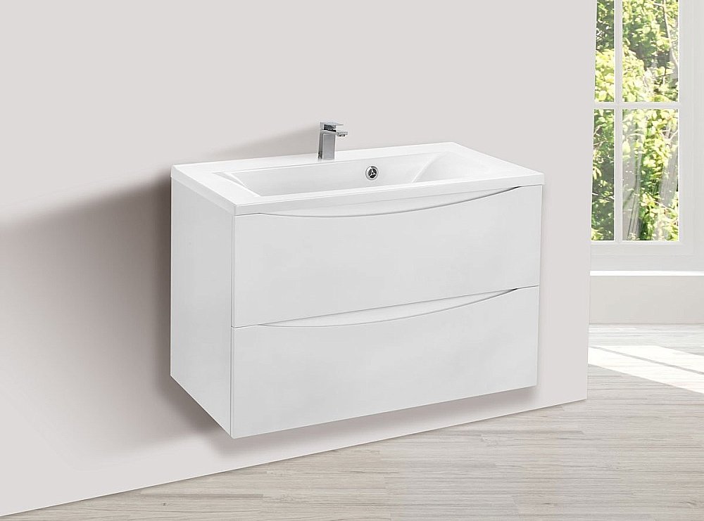 Тумба с раковиной Vincea Mia 800 G.White для ванной в интернет-магазине Sanbest