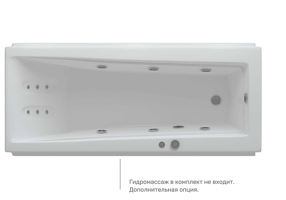 Ванна Aquatek Либра 150х70 LIB150-0000040 белая/слив справа купить в интернет-магазине Sanbest