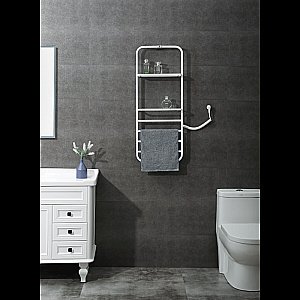 Электрический полотенцесушитель Black&White Universe N-337W купить в интернет-магазине сантехники Sanbest