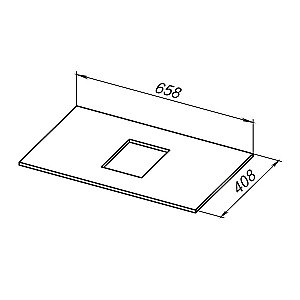 Столешница Allen Brau Priority 70 1.31009.M мрамор для ванной в интернет-магазине сантехники Sanbest