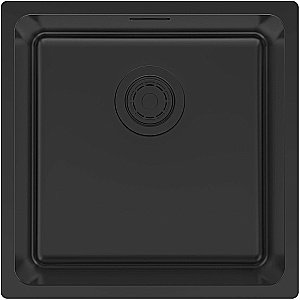 Кухонная мойка Paulmark Yuni 44 YU44-MBN черная матовая купить в интернет-магазине сантехники Sanbest