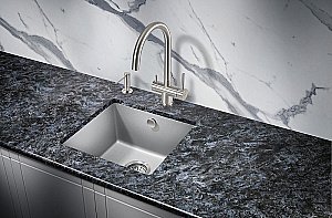 Мойка кухонная Milacio Leon 45 Cuarzo MC.77093 серый металлик купить в интернет-магазине сантехники Sanbest