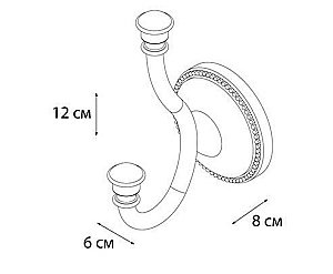Крючок Grampus Alfa GR-9505 купить в интернет-магазине сантехники Sanbest