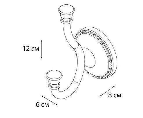 Крючок Grampus Alfa GR-9505 купить в интернет-магазине сантехники Sanbest