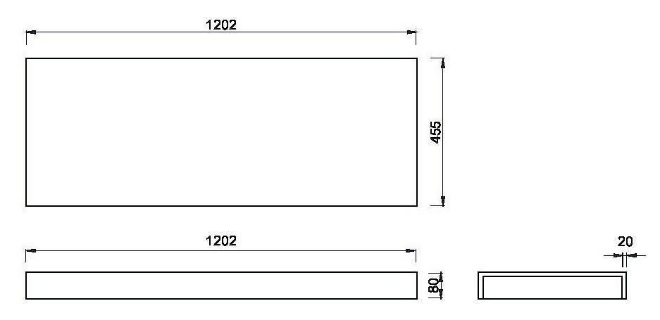 Столешница Armadi Art FLAT 869-120 120 белая матовая для ванной в интернет-магазине сантехники Sanbest