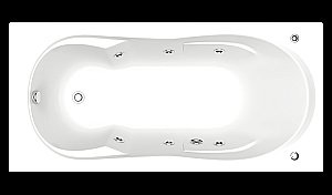 Ванна с гидромассажем BAS Ахин 170x80 купить в интернет-магазине Sanbest