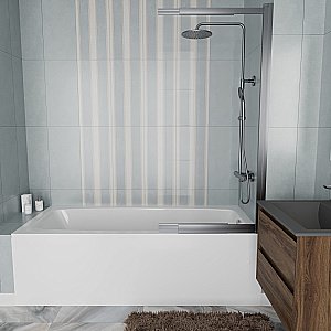 Ванна акриловая Vincea VBT-2S180-FR 180x80 белая с каркасом купить в интернет-магазине Sanbest