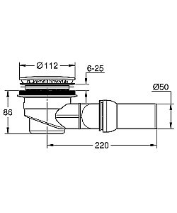 Сифон для поддона Grohe 49534000 купить в интернет-магазине сантехники Sanbest