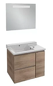 Тумба с раковиной Jacob Delafon SOPRANO 80 EB1330-E10/EXL122-00 квебекский дуб для ванной в интернет-магазине Sanbest