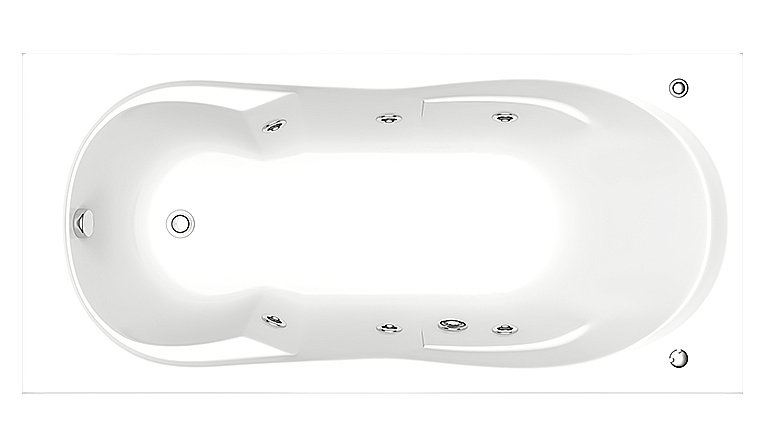 Ванна с гидромассажем BAS Ахин 170x80 купить в интернет-магазине Sanbest