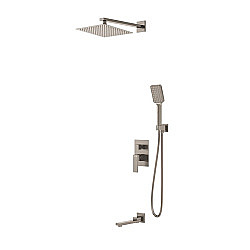 Душевая система Grossman Style 501.K35.05.120 никель брашированный купить в интернет-магазине сантехники Sanbest