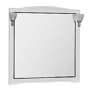 Зеркало Aquanet Луис 110 белое в ванную от интернет-магазине сантехники Sanbest