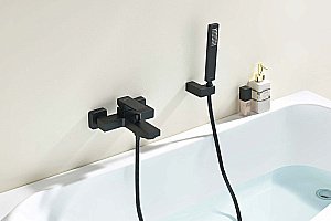 Смеситель для ванны Aquatek Либра AQ1649MB черный матовый купить в интернет-магазине сантехники Sanbest