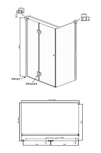 Душевой уголок Ambassador Diamond 12011107 80x120 стекло прозрачное/профиль хром купить в интернет-магазине Sanbest