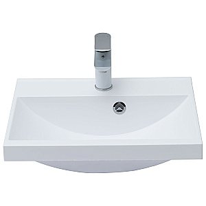 Тумба с раковиной Aquanet Тренд 50 345116+284237 дуб рустикальный/белый сатин для ванной в интернет-магазине Sanbest