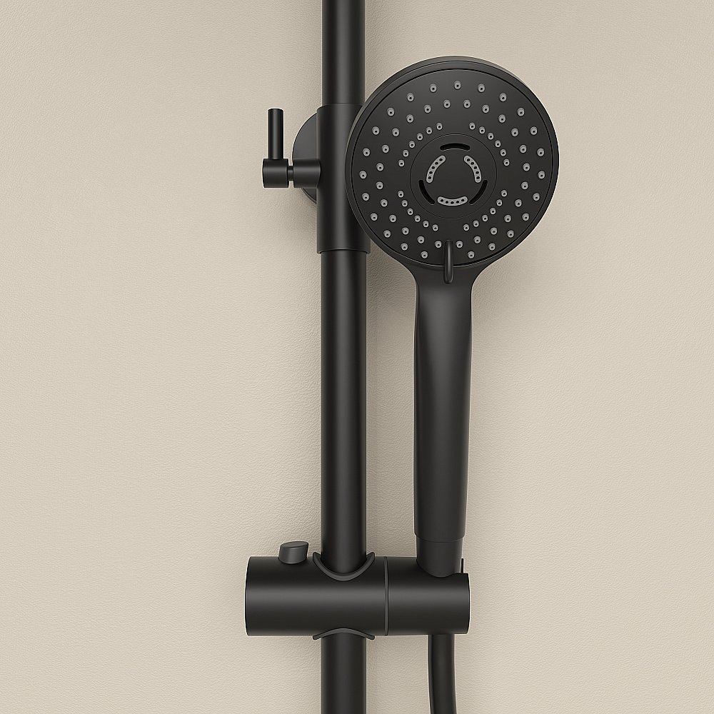 Душевая система Sancos Teo SC11002MB черный матовый купить в интернет-магазине сантехники Sanbest