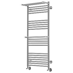 Полотенцесушитель водяной Terminus Аврора П22 500x1200 с двумя полками купить в интернет-магазине сантехники Sanbest