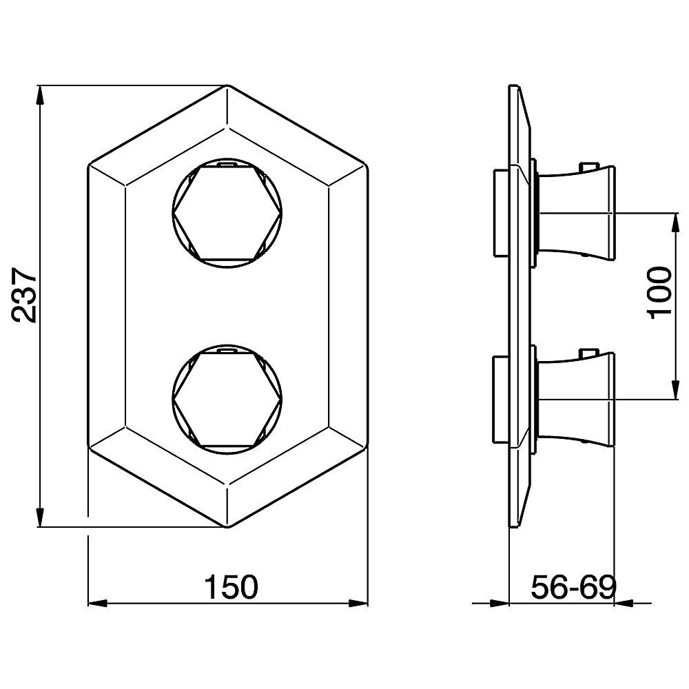 Термостат для душа Cisal Cherie CE01910024 купить в интернет-магазине сантехники Sanbest
