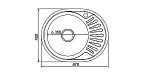 Мойка кухонная MIXLINE ML 528191 хром купить в интернет-магазине сантехники Sanbest