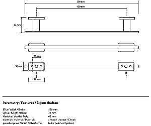 Полотенцедержатель Bemeta Niki 153104042 купить в интернет-магазине сантехники Sanbest