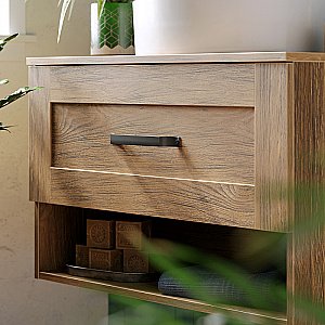 Тумба с раковиной Aqwella Craft 80 CRF0108 дуб балтийский для ванной в интернет-магазине Sanbest