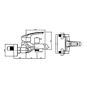 Набор смесителей PAINI Atomix D1CRSET4 хром купить в интернет-магазине сантехники Sanbest