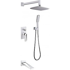 Душевая система Boheme Venturo 374-W-2 белый/хром купить в интернет-магазине сантехники Sanbest