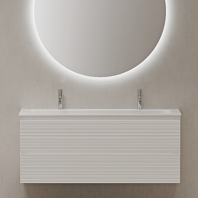 Тумба с раковиной Sancos Folk 120 FL120W Bianco для ванной в интернет-магазине Sanbest