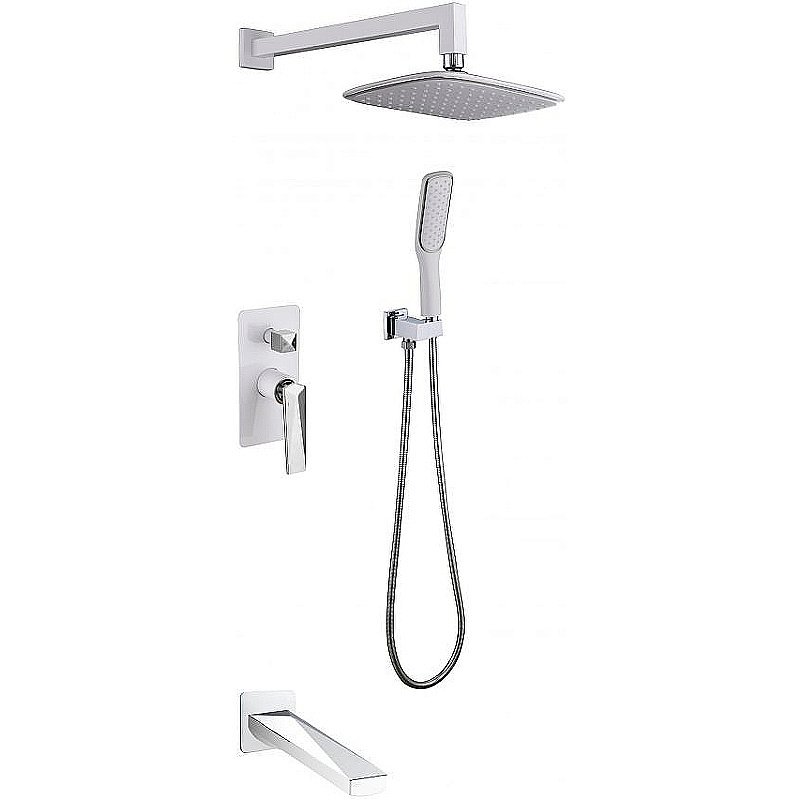 Душевая система Boheme Venturo 374-W-2 белый/хром купить в интернет-магазине сантехники Sanbest