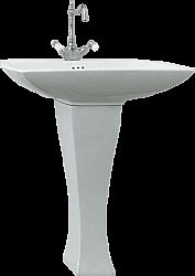 Раковина с пьедесталом Artceram Jazz 70 JZL004 01 00 белая купить в интернет-магазине Sanbest