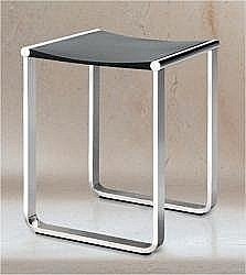 Стульчик для ванной KEUCO Plan хром/темно-серый купить в интернет-магазине сантехники Sanbest