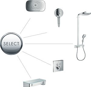 Термостат для душа Hansgrohe ShowerSelect 15763670 купить в интернет-магазине сантехники Sanbest