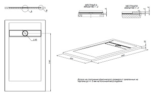 Душевой поддон Allen Brau Infinity 140x80 8.21004-AM антрацит купить в интернет-магазине Sanbest