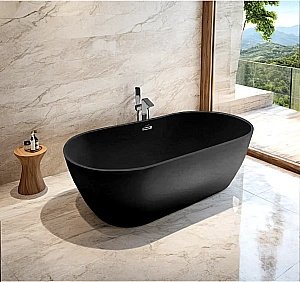 Ванна акриловая CeruttiSpa Skye 10515 170х75 черная матовая купить в интернет-магазине Sanbest