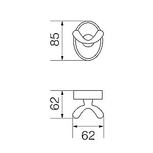 Крючок Veragio Bonjour VR.BNR-7832.BR купить в интернет-магазине сантехники Sanbest