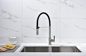 Смеситель для кухни Paulmark Halt Ha214021-BS брашированная сталь купить в интернет-магазине сантехники Sanbest