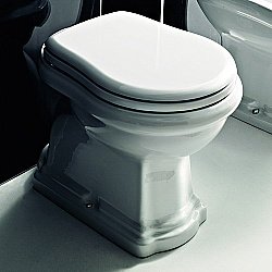 Чаша унитаза Kerasan Retro 101001 выпуск в пол купить в интернет-магазине сантехники Sanbest