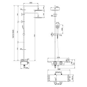 Душевая система Lemark Tropic LM7008C купить в интернет-магазине сантехники Sanbest