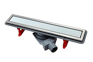 Душевой трап PESTAN Confluo Premium Glass Line 650 белое стекло/матовый хром купить в интернет-магазине Sanbest