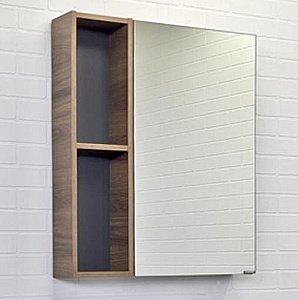 Зеркальный шкаф Comforty Соло-70 дуб тёмно-коричневый купить в интернет-магазине сантехники Sanbest