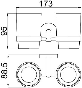 Стакан для зубных щеток Allen Brau Priority 6.31003-BN никель брашированный купить в интернет-магазине сантехники Sanbest