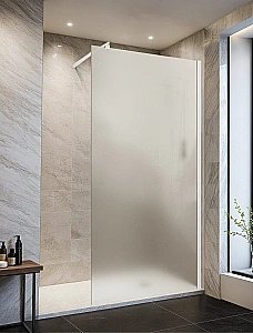 Душевое ограждение Parly 10687 100 матовое/профиль белый купить в интернет-магазине Sanbest